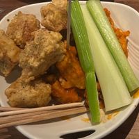 gardein wings (lemon dry rub and buffalo)  at Yard House in Costa Mesa