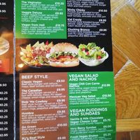 Menu at Monterey Jack's in Glasgow
