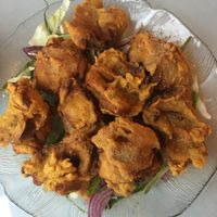 Veggie Pakoras  at Passage to India in Harrisburg