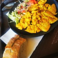 Tofu scramble at Csillag Büfé a Rómain in Budapest