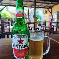 Beer at Warung Kampung in Kuta