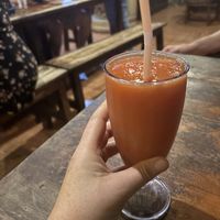 Papaya juice   at Warung Kampung in Kuta