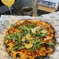 Wild mushrooms pizza  at Niko in Preston