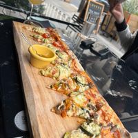 Vegan veg pizza, really lovely and they make their own vegan cheese which isn’t available in any shops. Annoying as it’s really tasty! at Lockes - Covent Garden in London