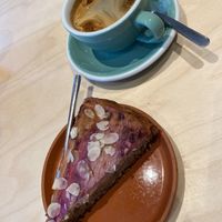 Rhubarb pie   at Café Boudin in Brussels