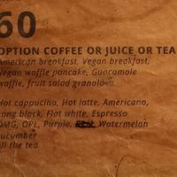Menu at Three Steps Coffee in Pecatu