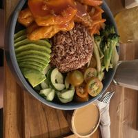 Vegan rainbow bowl   at Three Steps Coffee in Pecatu