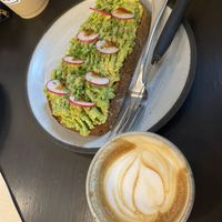 avo toast  at Arvo Coffee in Toronto