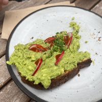 avo toast   at Arvo Coffee in Toronto