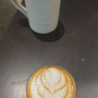 Flat whitee  at Arvo Coffee in Toronto