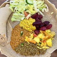 "Special Veggie" £9, all vegan  at Kokob Italian Cafe in Manchester