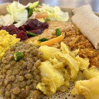 "Special Veggie" £9, all vegan  at Kokob Italian Cafe in Manchester