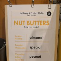 Advert for butters freshly made at The Source Bulk Foods in Richmond