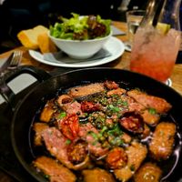 Vegiata mit Blattsalat (fantastisches Dressing)+ Brotscheiben und Limo at Nichtschwimmer in Bielefeld