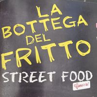 The brand  at La Bottega Del Fritto in Porto Venere