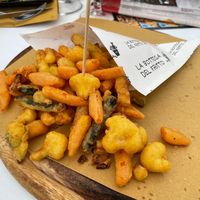 Vegetable battered at La Bottega Del Fritto in Porto Venere