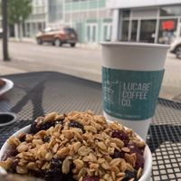 Classic açaí bowl  at Lucabe Coffee Co in Columbus