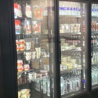 Fridge area at Collegetown Bagels in Ithaca