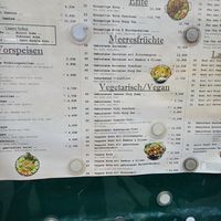 Menu at Lang Sen Restaurant in Luebeck