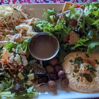 Salad sampler. Delish! at Restaurant Salaam in Athens