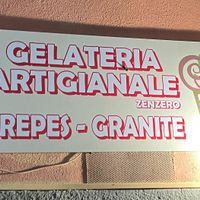 The brand at Gelateria Zenzero in Riomaggiore