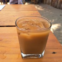 Cold brew with almond milk at Alma Mia Deli in Puerto Escondido