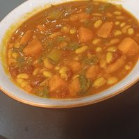 Potaje de alubias at La Cuina del Cel in Mataro