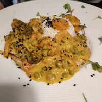 Arròs al curry amb Heura at La Cuina del Cel in Mataro