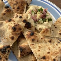 House made hummus  at Salt Point Brewing Co in Lansing