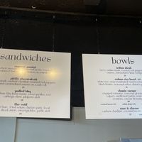 Menu 1  at The Green Beautiful  in Manchester