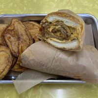 Philly Cheeses teak  at The Green Beautiful  in Manchester