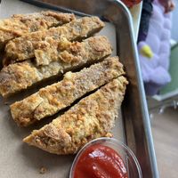 Kids menu - the void’s “chicken” seitan strips  at The Green Beautiful  in Manchester