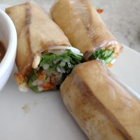 Summer rolls with peanut sauce at Pho Vietnam in Honolulu