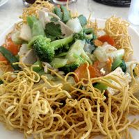 Crispy deep fried saimin at Pho Vietnam in Honolulu