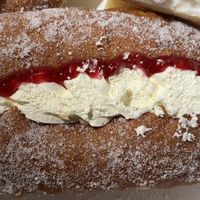 Cream bun  at Holmesys Bakehouse in Duncraig