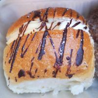 Cream and Custard Bun at Holmesys Bakehouse in Duncraig