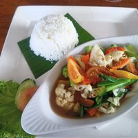 Wok vegetables at BuBu Villa in Perhentian Islands