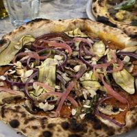 Aubergine pizzaa  at Can Pizza in Vilanova I La Geltru