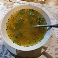 Vegetable soup  at Snow Restaurant in Sinaia