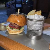 Vegan burger   at Snow Restaurant in Sinaia
