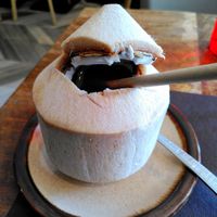 Coconut water at Rajapreuk Thaï in Le Kremlin-bicetre