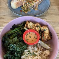 Both vegan lunches  at Feel Good Club in Manchester