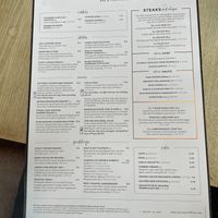 The menu June ‘22  at Graze in Bath