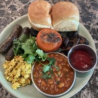 vegan bombay breakfast  at Dishoom in Birmingham