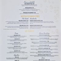 menu at Madness Specialty Coffee in Alicante