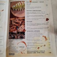 Menu at Madness Specialty Coffee in Alicante