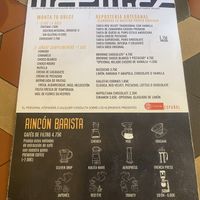 Menu  at Madness Specialty Coffee in Alicante