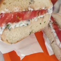 Bagel sandwich  at Sisters & Harvest in Istanbul