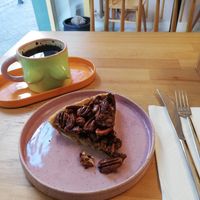 Pecan pie at Sisters & Harvest in Istanbul