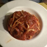 Tomato tagliolini bianchi pasta  at Cola Pasta in Siracusa